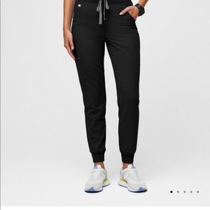 Black FIGS jogger scrub pant
